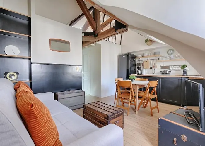 Mykeypers - Fantastic Designed Parisan Loft 2Br/6P- Le Marais