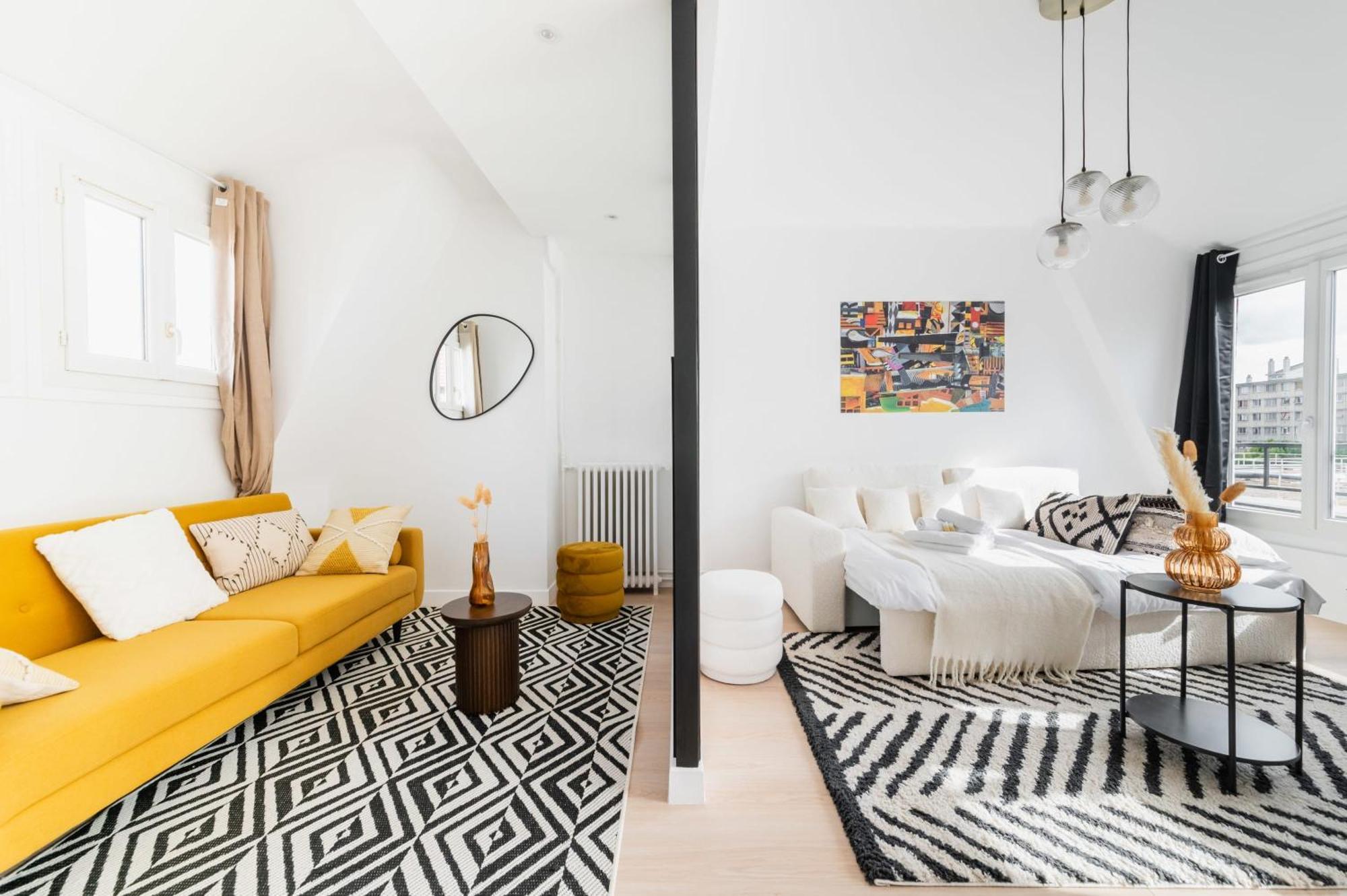 Jolie Studio Loft 35m2 Bien Equipe 4p - 20 Paris