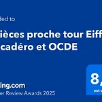 2 Pieces Proche Tour Eiffel, Trocadero Et Ocde