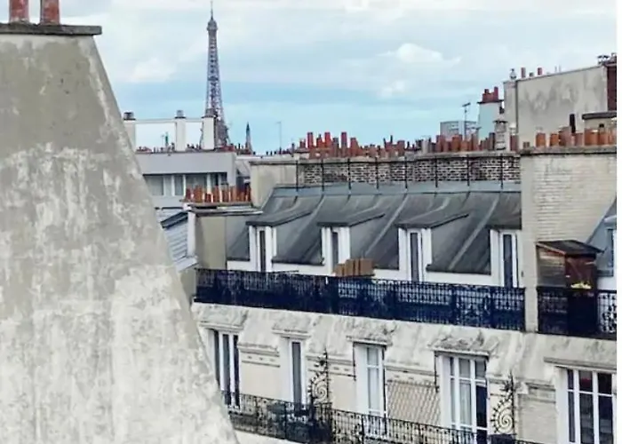 Petit Studio Vue Sur Tour Eiffel