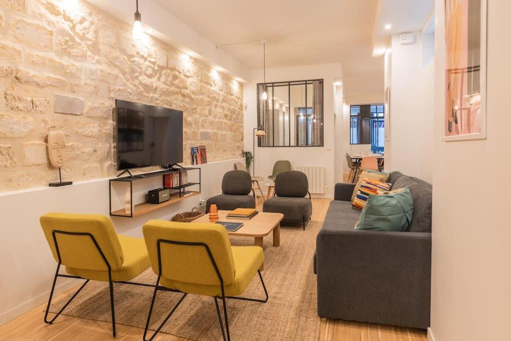 Design Architect Loft For 10 Guests Near Metro Parigi