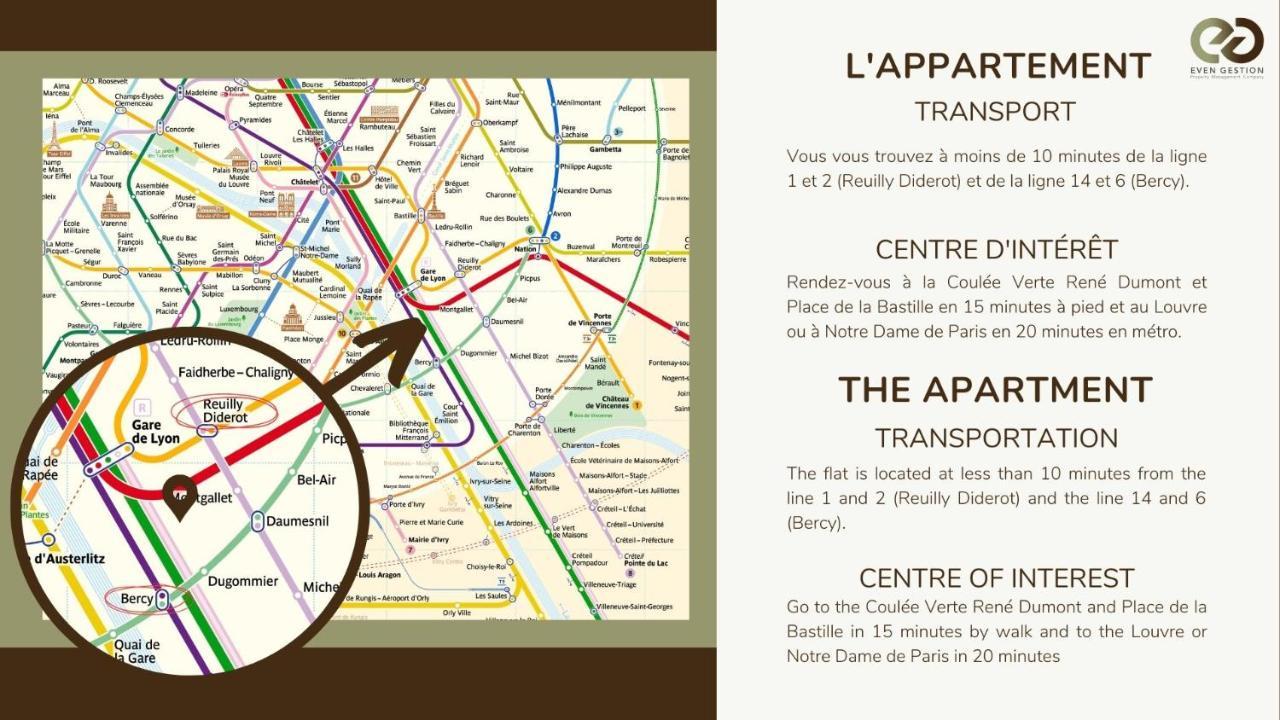 Appartamento Appart 4pers #daumesnil#gare De Lyon#accor Arena