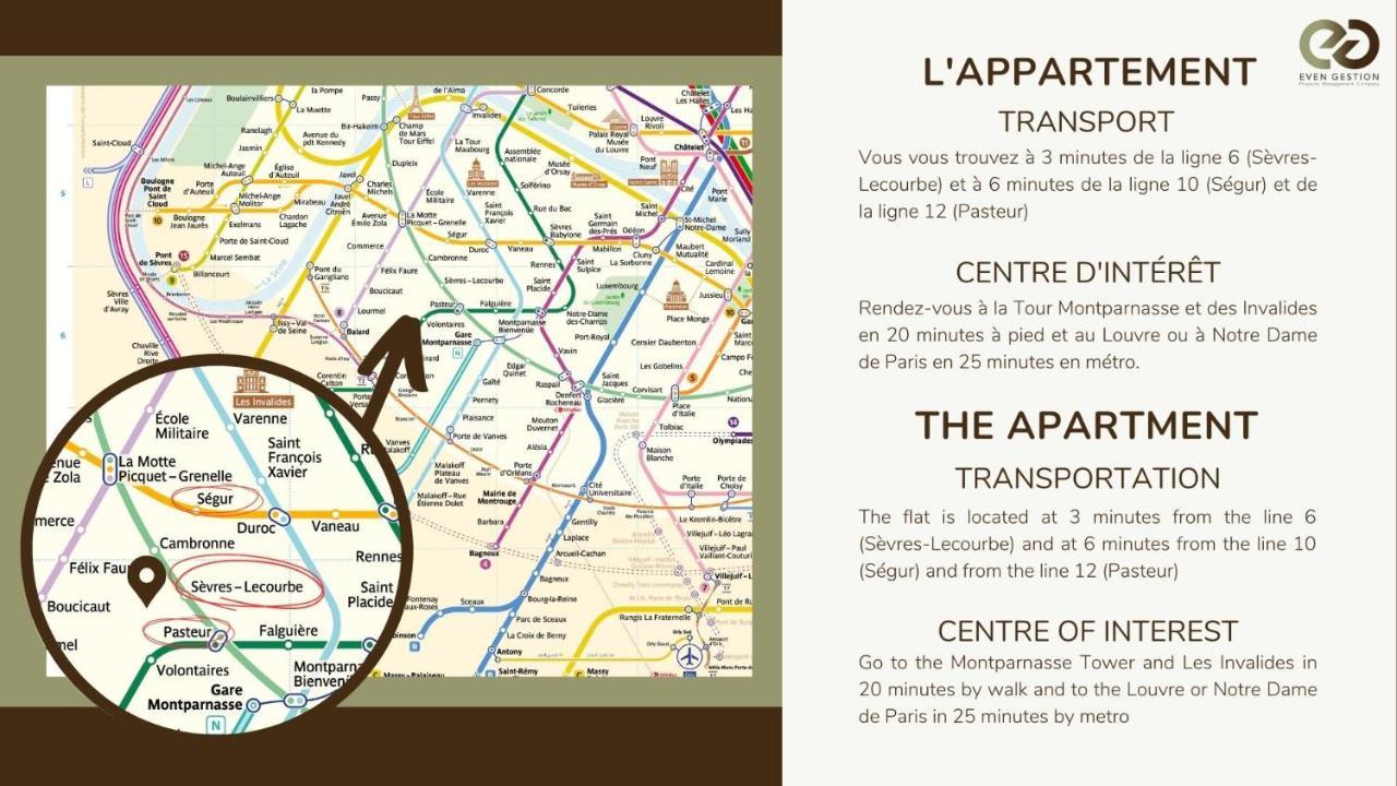 12.appartement 4pers#sevres-lecourbe#necker Parigi