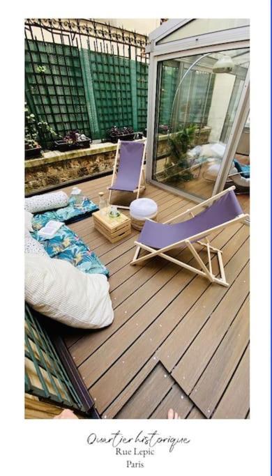 Lepic, Luxury Flat In Montmartre With Private Terrasse-appartement Entier * Parigi
