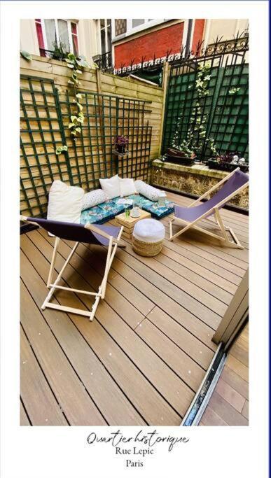 Lepic, Luxury Flat In Montmartre With Private Terrasse-appartement Entier Appartamento Parigi