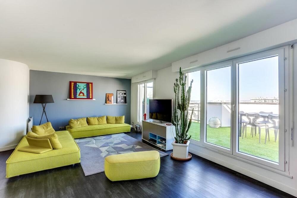D'exception 20eme, Terrasse De 45m2, Vue Sur La Tour Eiffel Apartment *