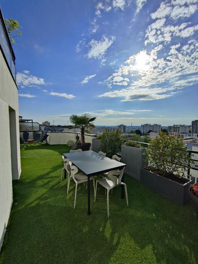D'exception 20eme, Terrasse De 45m2, Vue Sur La Tour Eiffel *