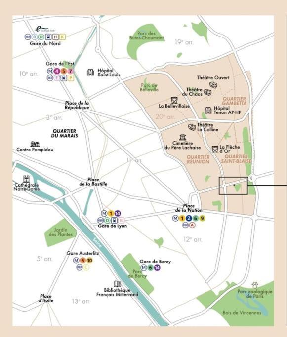 Canopee, Paisible, Chaleureux, Lumineux, Balcon Appartamento Parigi
