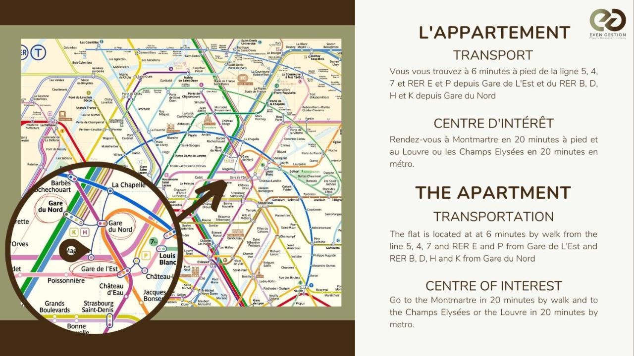 Appartamento 8pers#4bedrooms#4bathrooms#lafayette Parigi