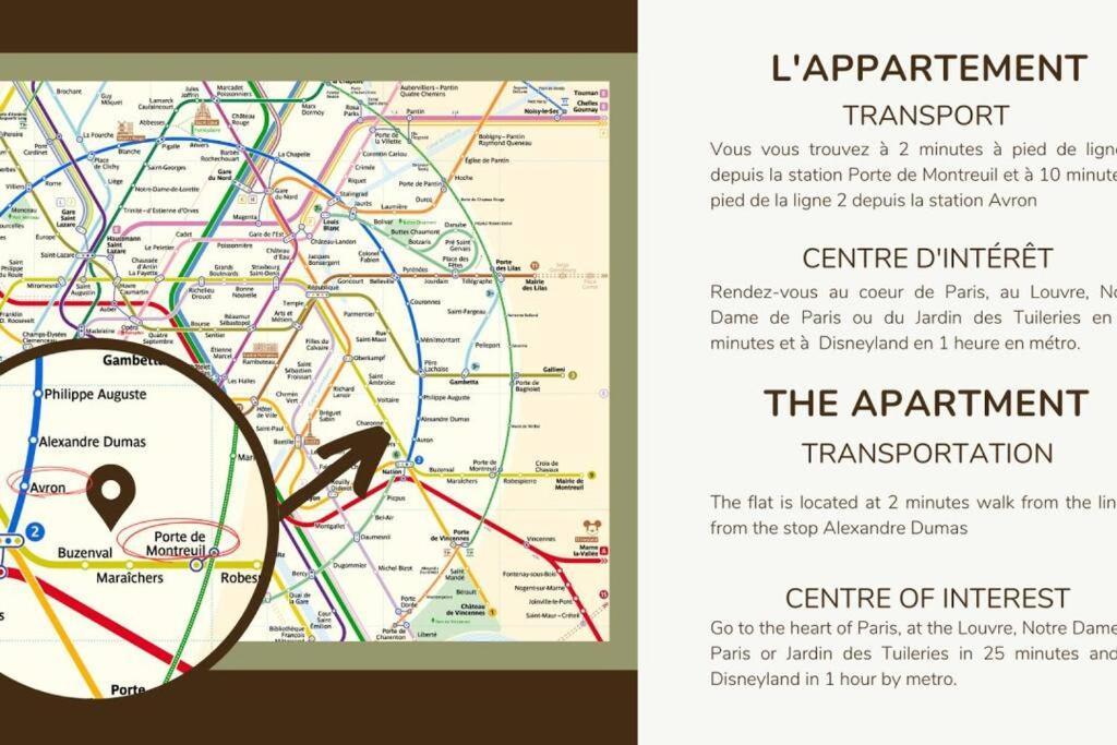 Appartamento 41.appart 4pers#1 Bedroom #pere Lachaise #nation *