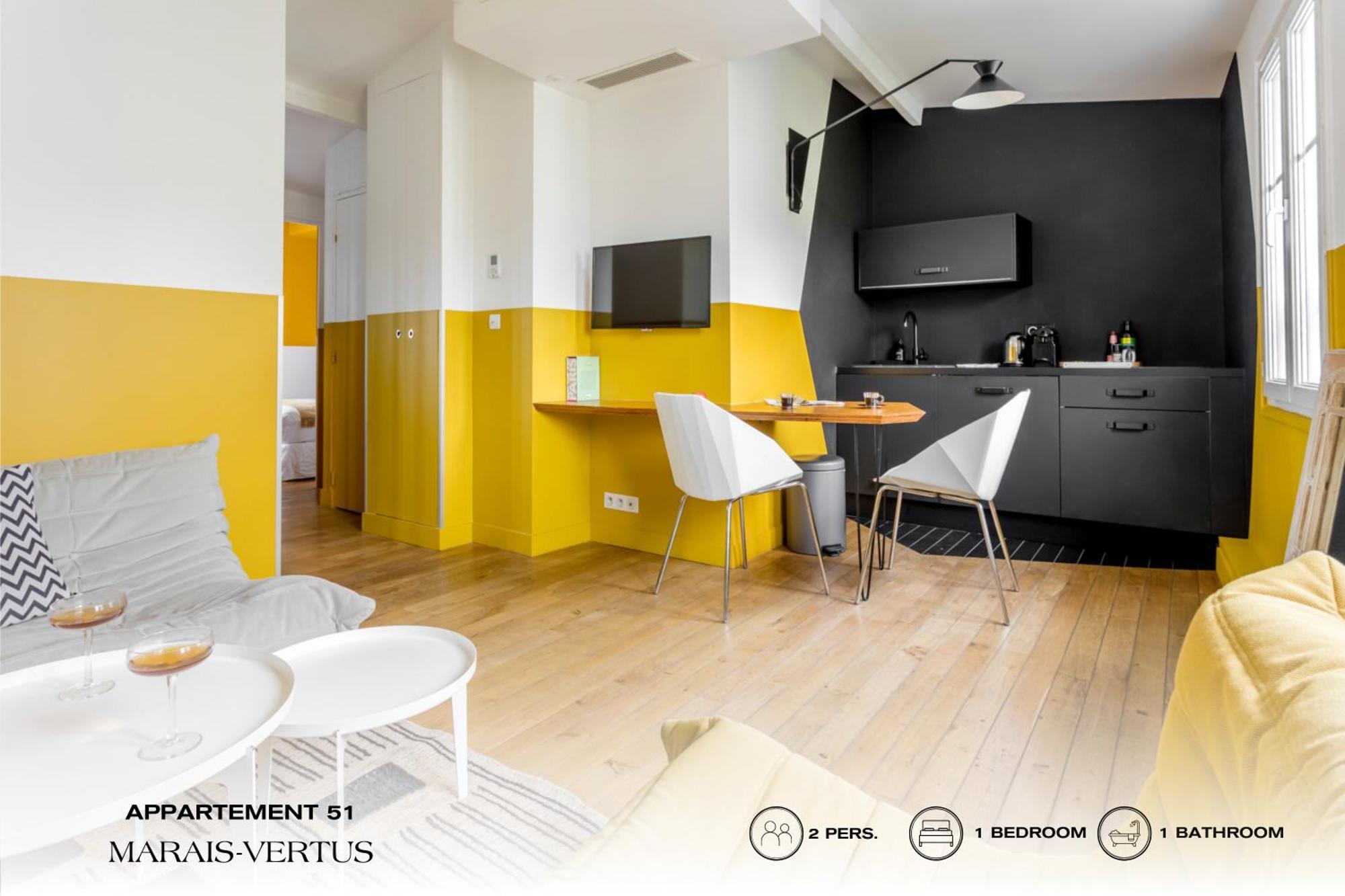 Beauquartier - Marais, Vertus Appartamento *