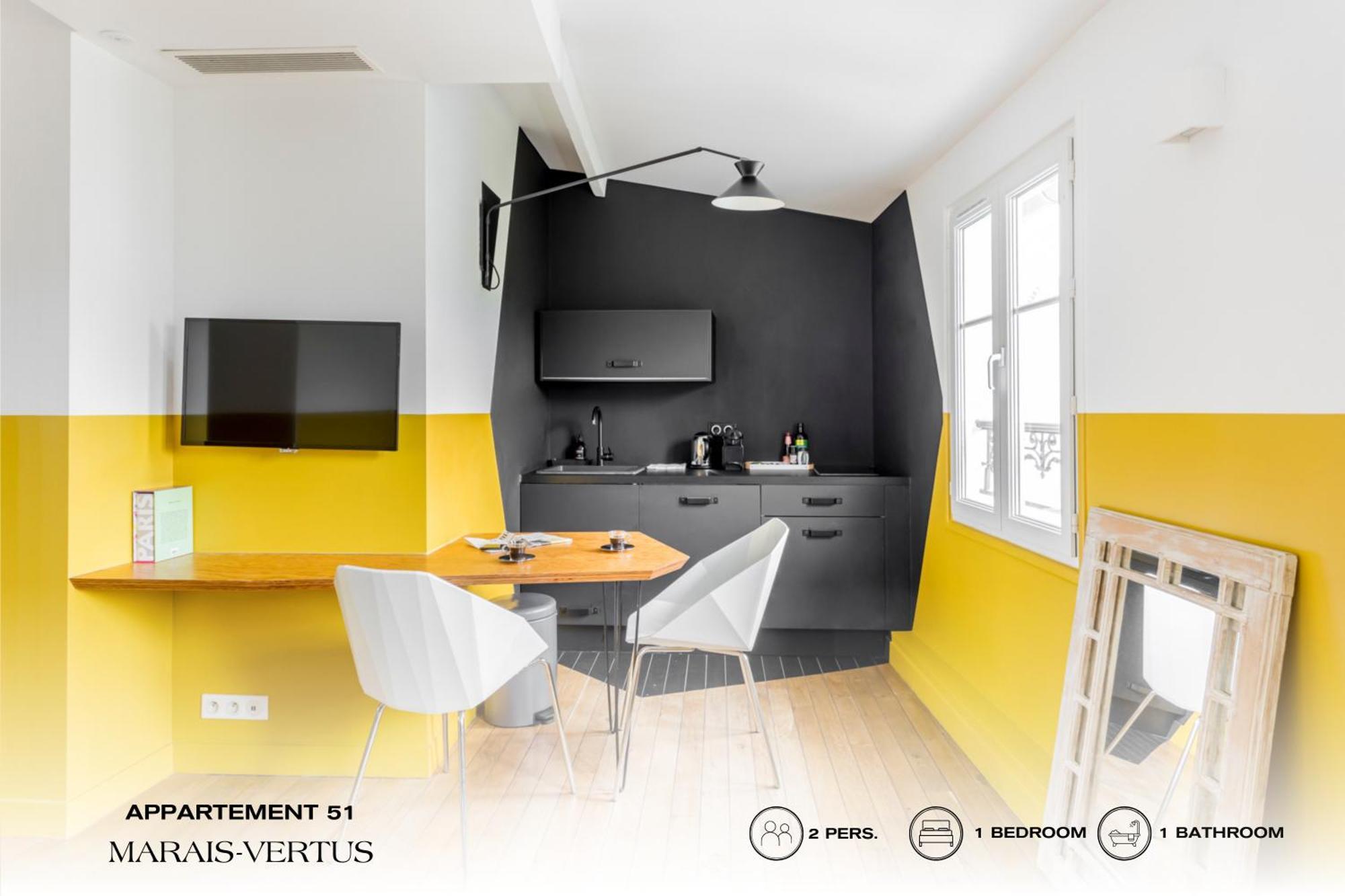 Beauquartier - Marais, Vertus Appartamento