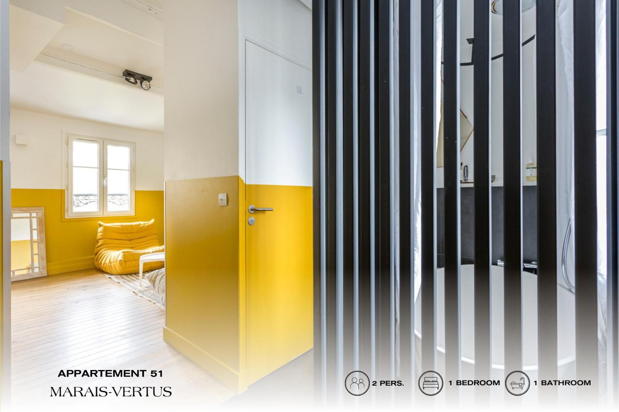 Beauquartier - Marais, Vertus Appartamento *