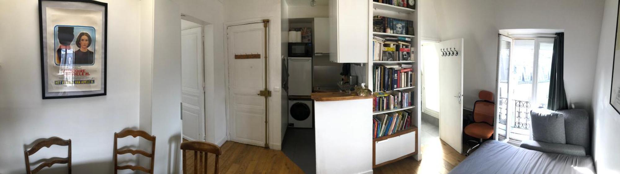 2 Pieces Sous Les Toits 6 Personnes Calme Lumineux Equipe Apartment Paris