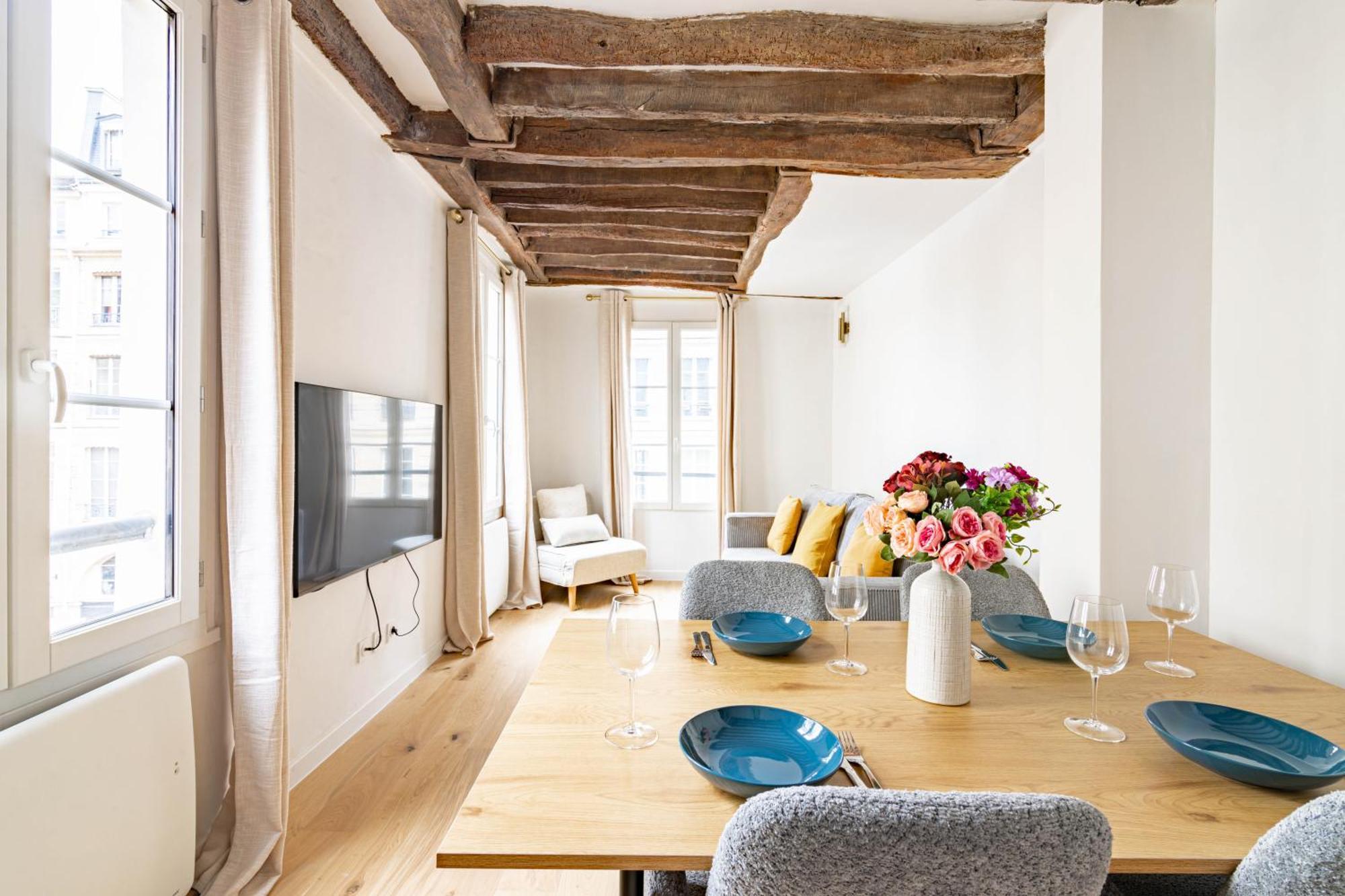 Appartamento Quartier Fontaine Chatelet Les Halles Free Netflix Parigi
