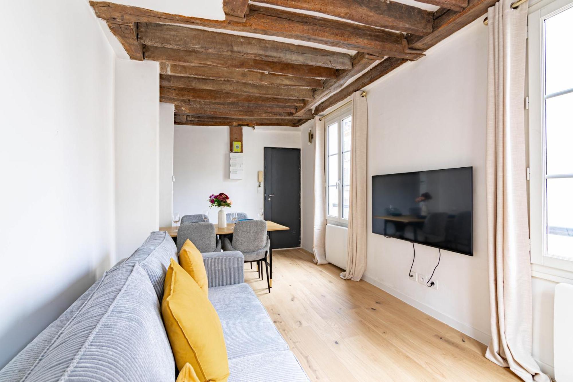 Appartamento Quartier Fontaine Chatelet Les Halles Free Netflix Parigi