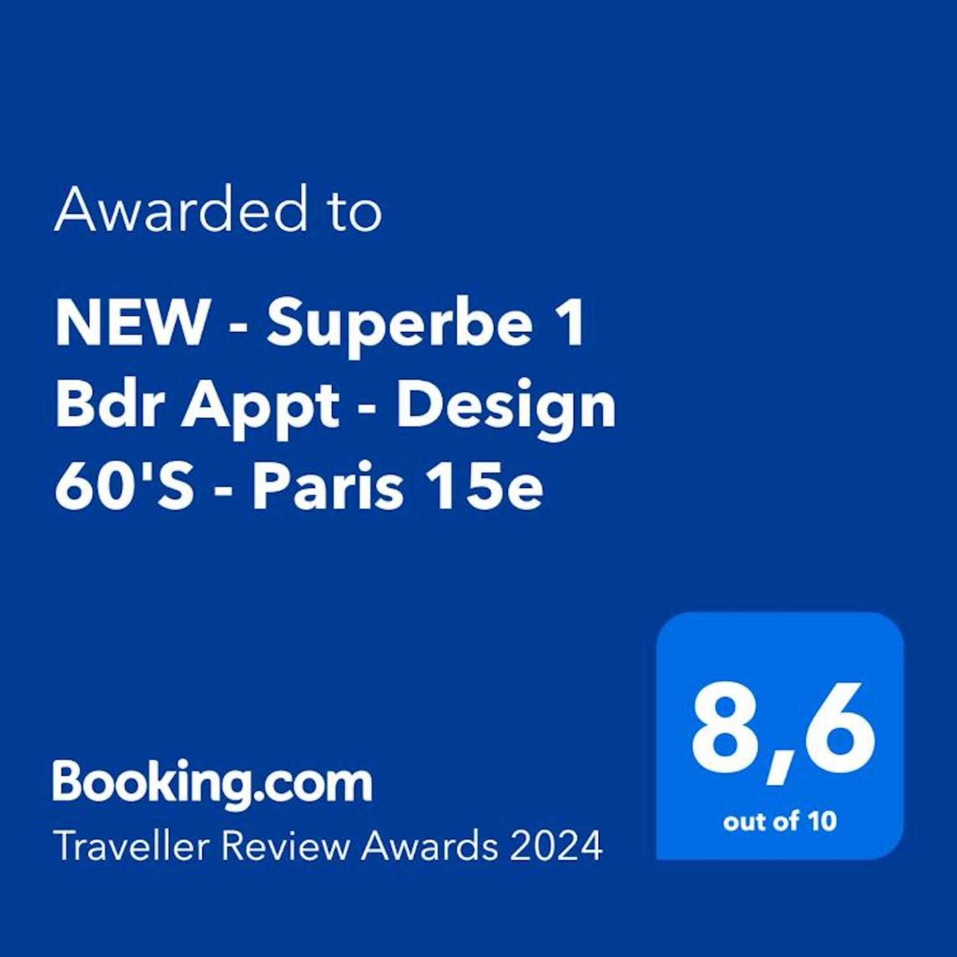 New - Superbe 1 Bdr Appt - Design 60's - 15e