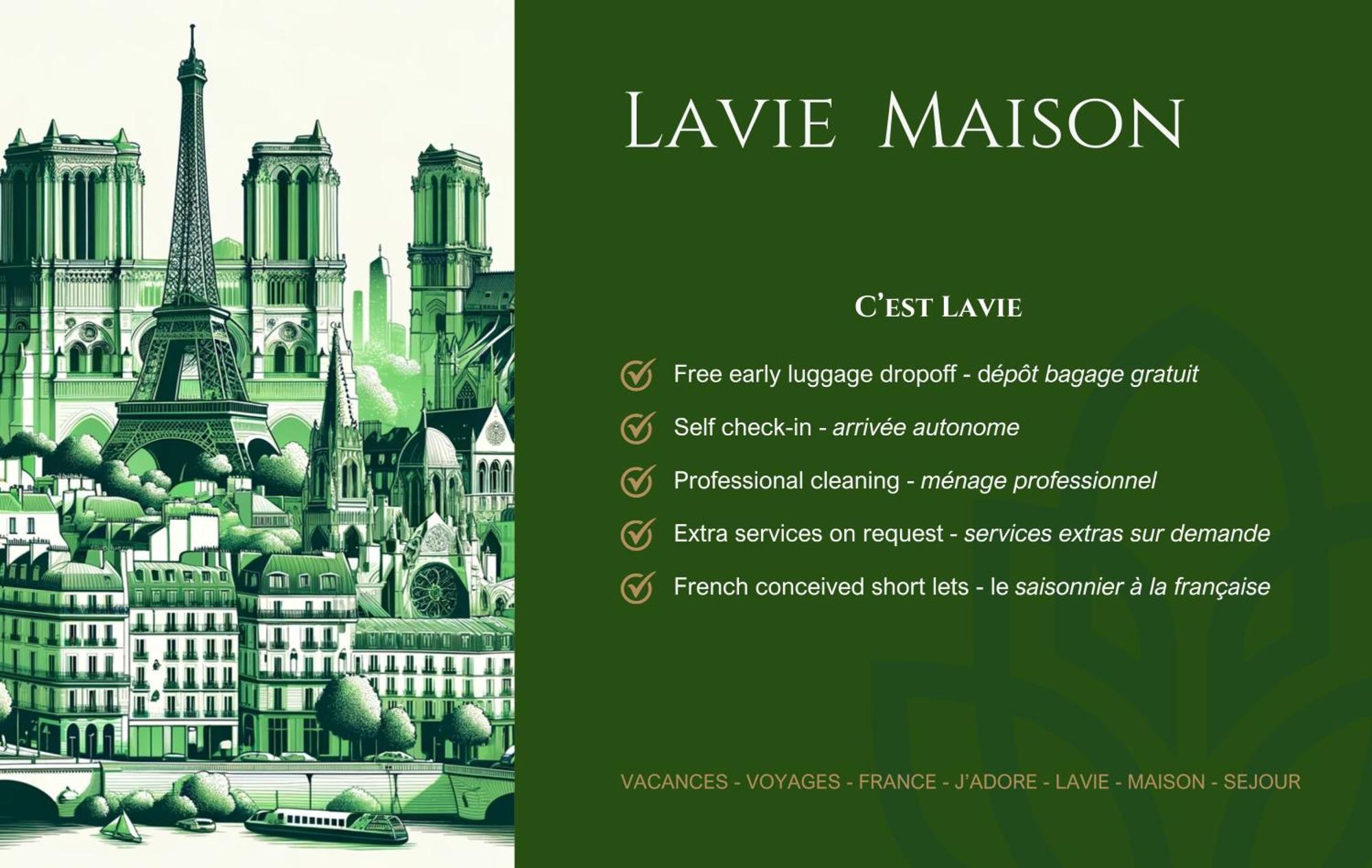 Appartamento Lavie Maison Eiffel Ac Hot Tub Parigi