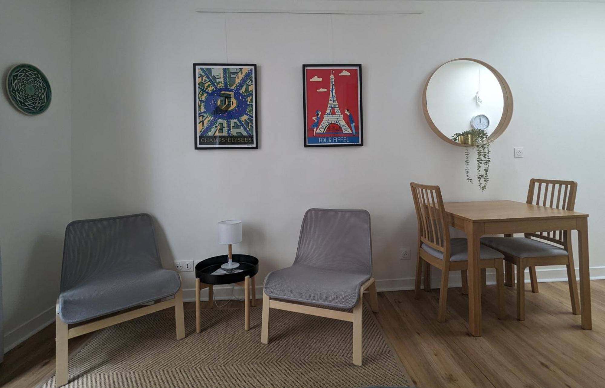 Oasis: One Bedroom Studio For Two Next To The Eiffel Tower Apartment Paris