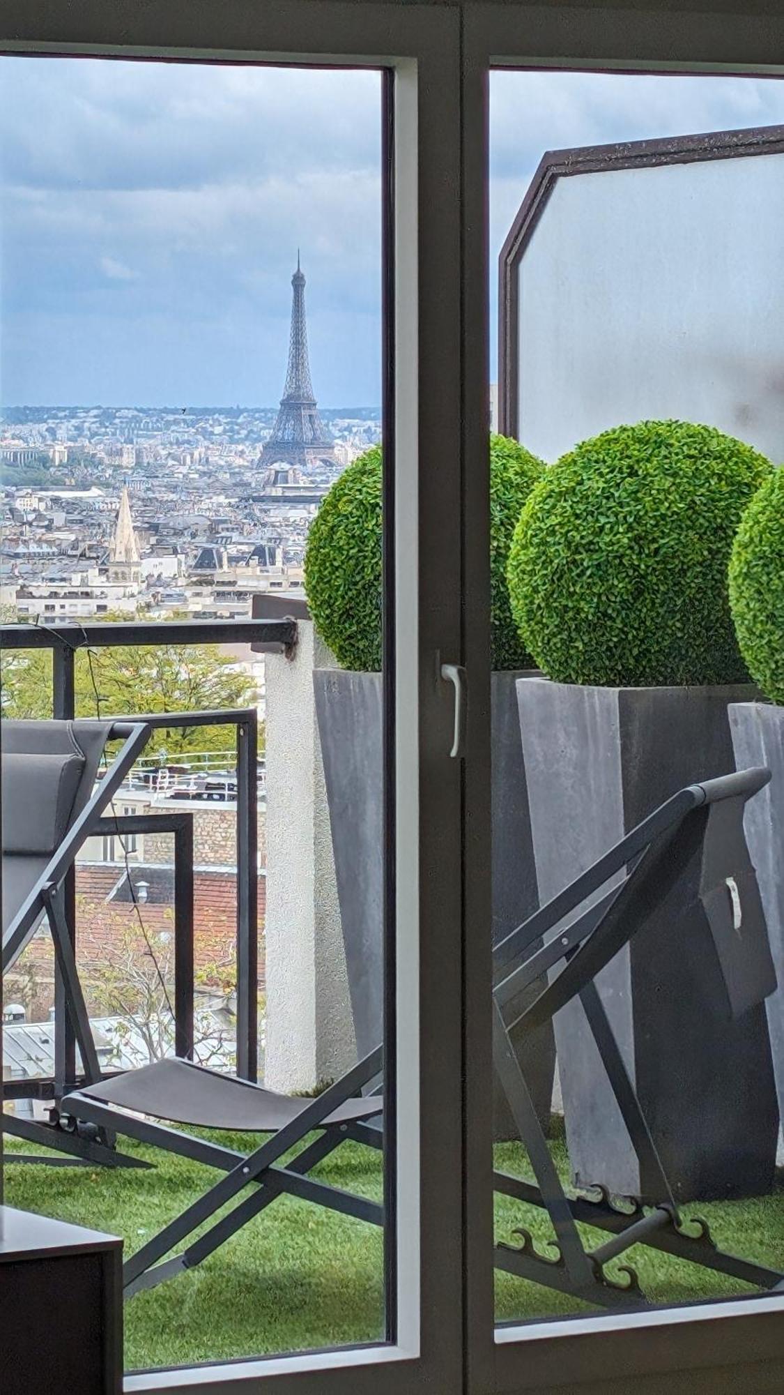 Apartment D'exception 20eme, Terrasse De 45m2, Vue Sur La Tour Eiffel Paris
