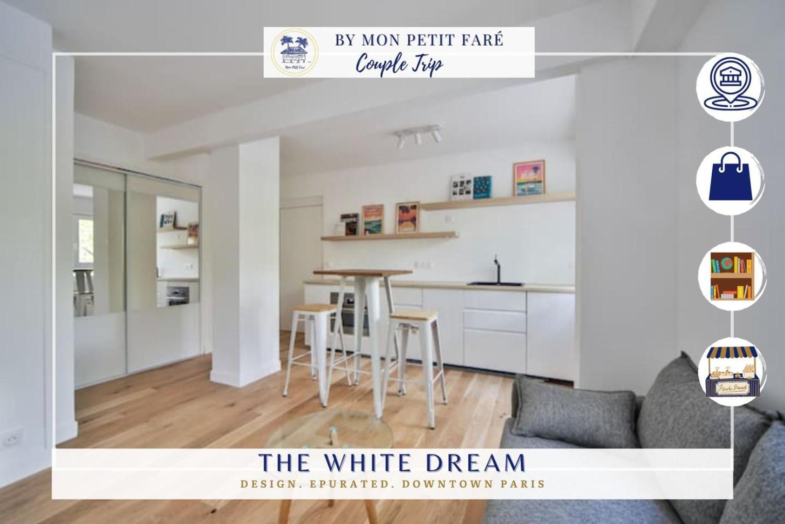 Le Reve Blanc -lumineux & Cosy- Independant Appartamento Parigi
