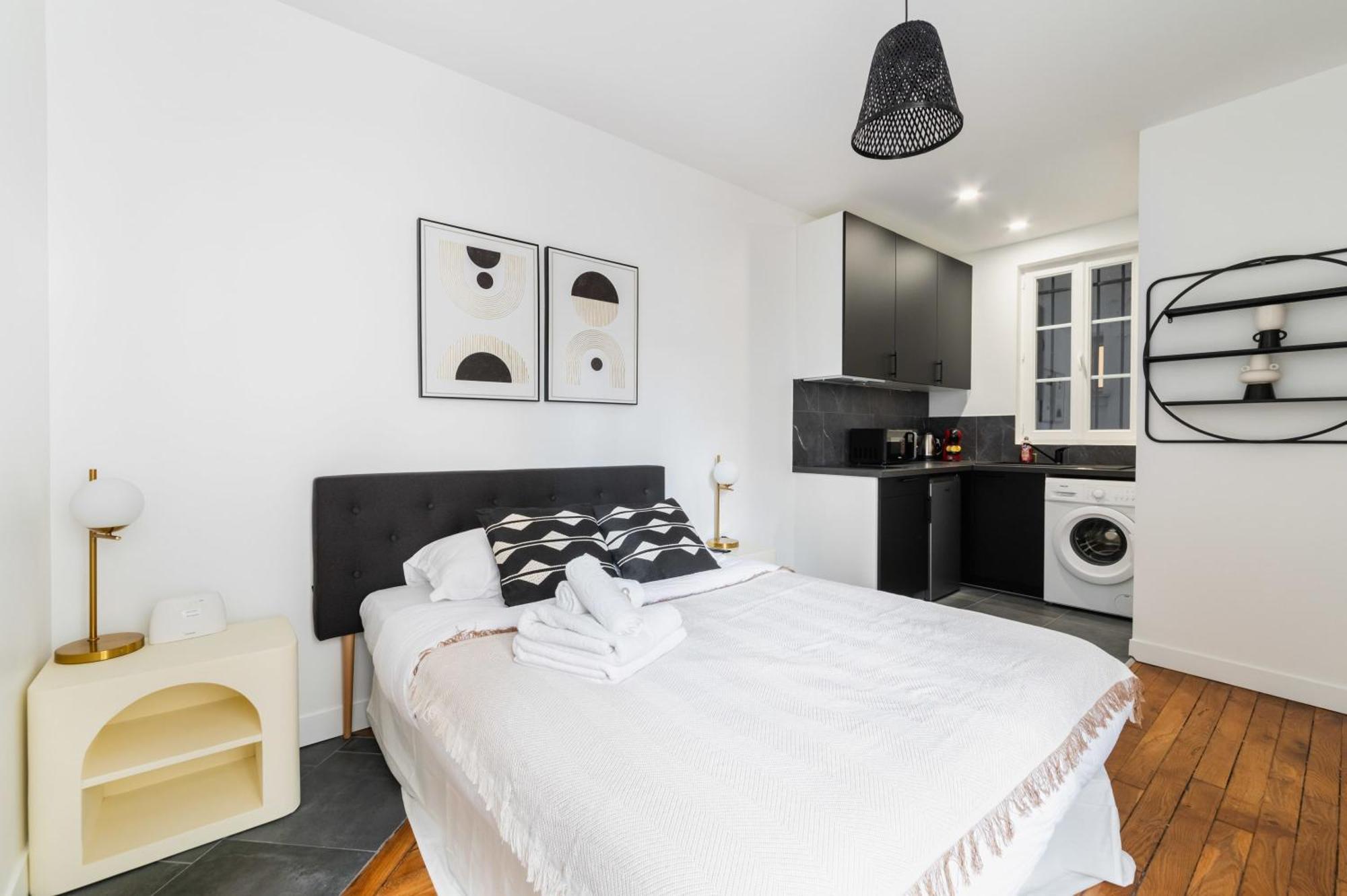 Studio Refait A Neuf Proche Metro - 19 - 2p Appartamento Parigi