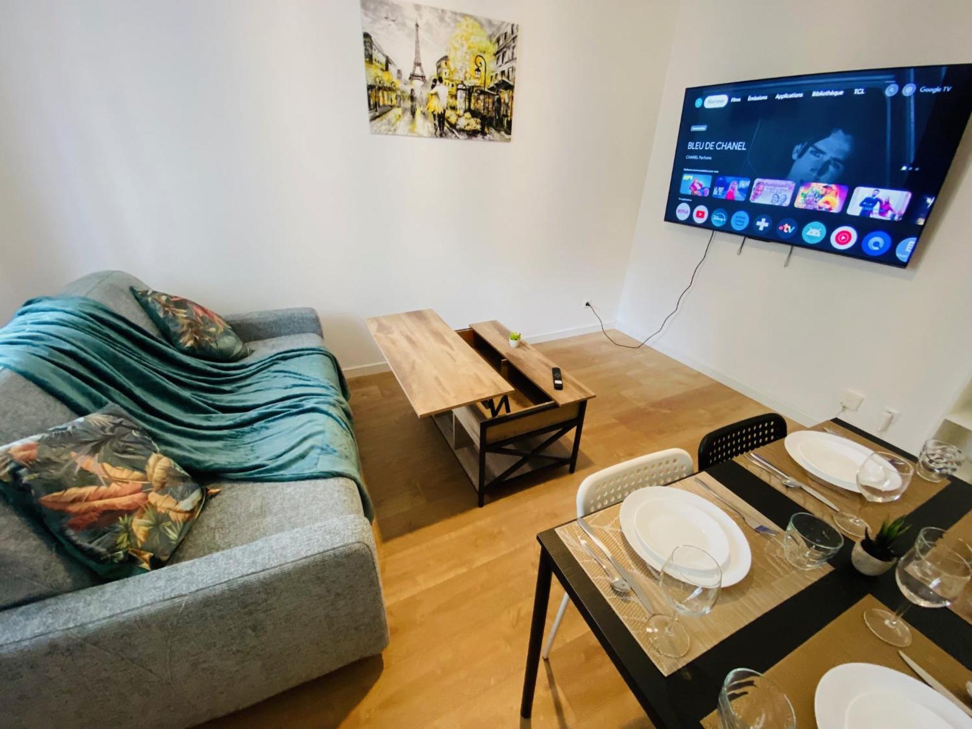 Appartement,paris Nord,eurostar,thalys,sacre-coeur Parigi
