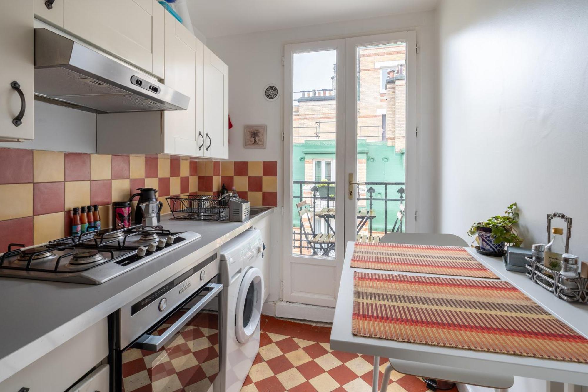 Chic 1bd With Balcony Picpus Apartment