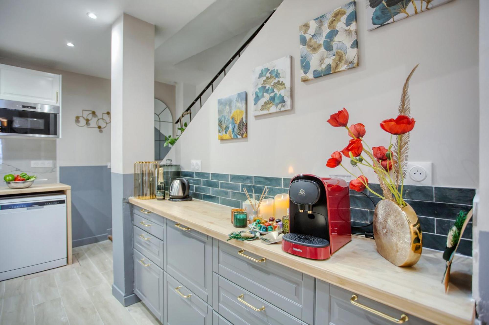 Appartamento Elegant Triplex In - Ideal For 10 - Aircon Parigi