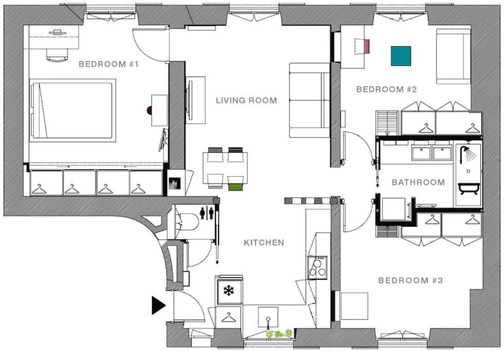 Appartamento 4 Pieces Familial, Lumineux & Design *