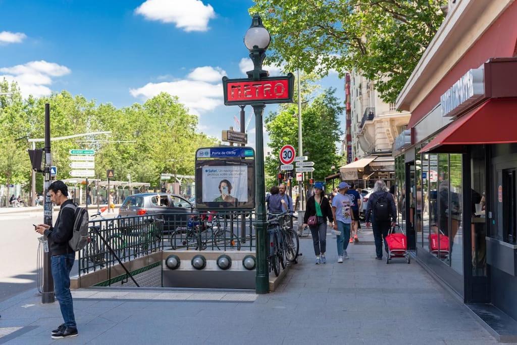T2 Parisien- 1 Min A Pied Du Metro Ligne 13 & 14 Apartment