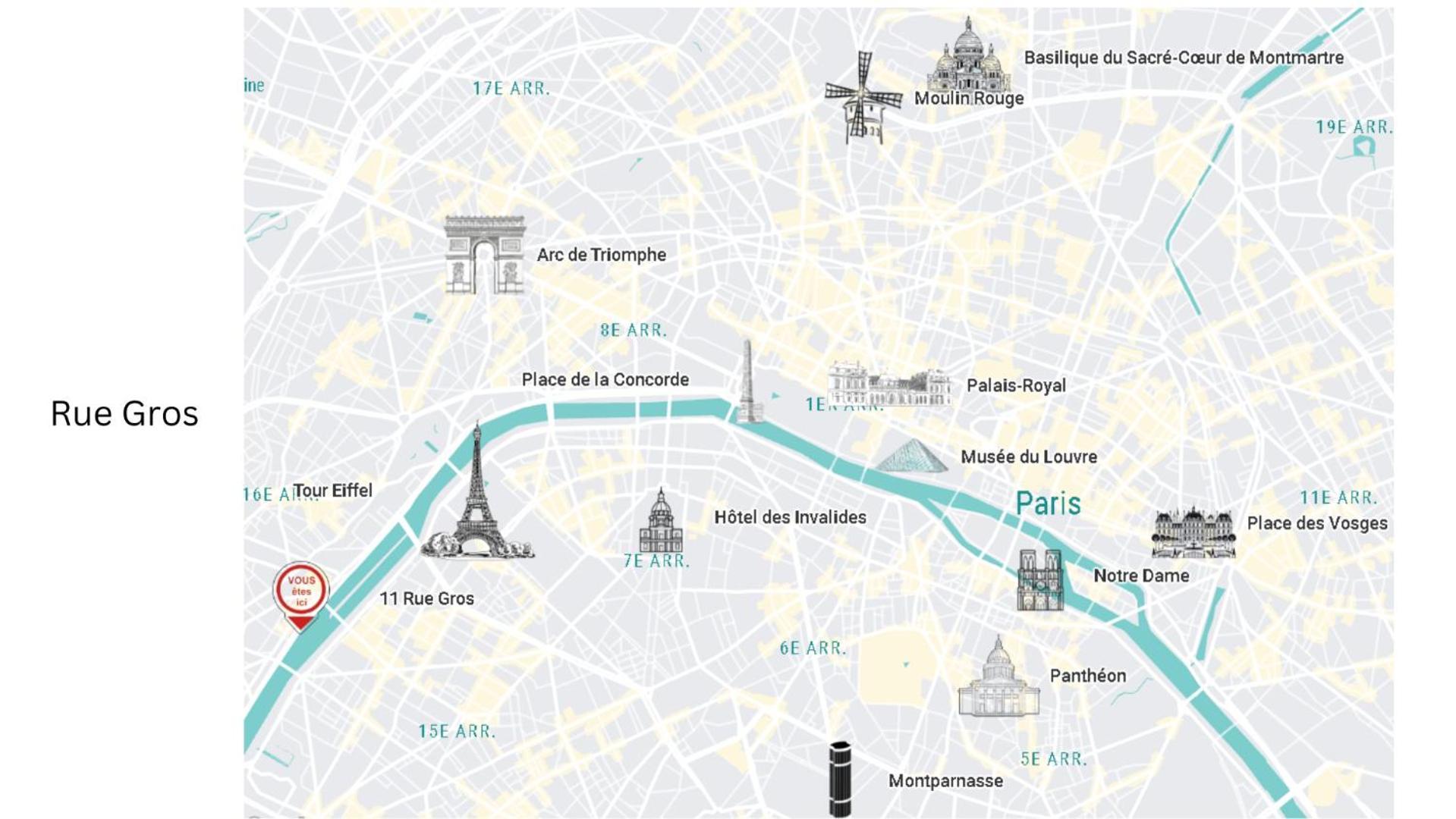 2 Bedrooms Near Tour Eiffel Free Parking High Security Paris