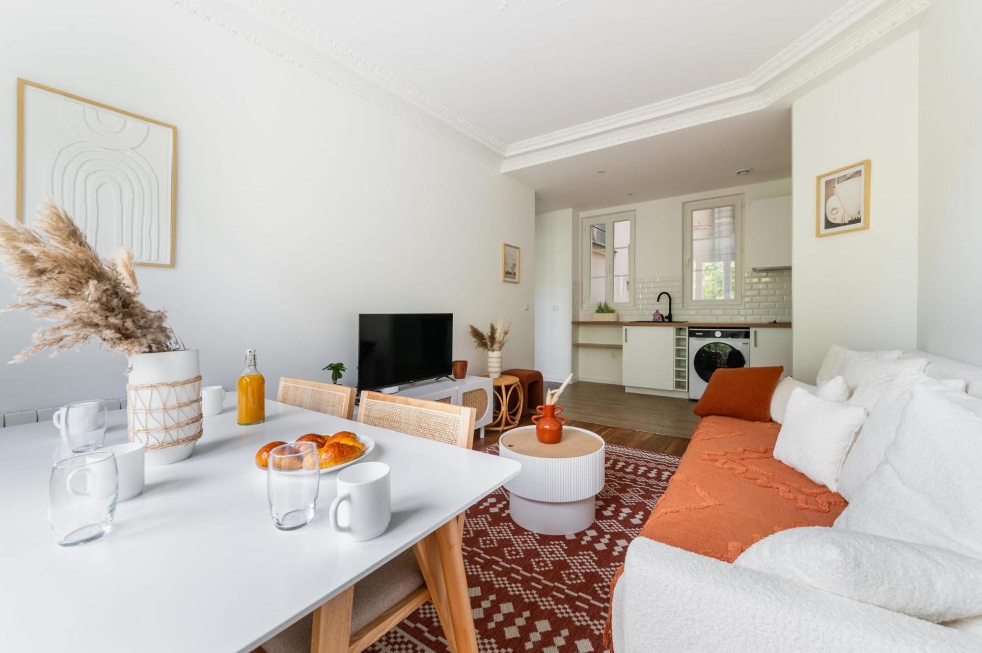 2 Pieces Fonctionnel Metro Jaures - 19 - 4p - Flat-guest *