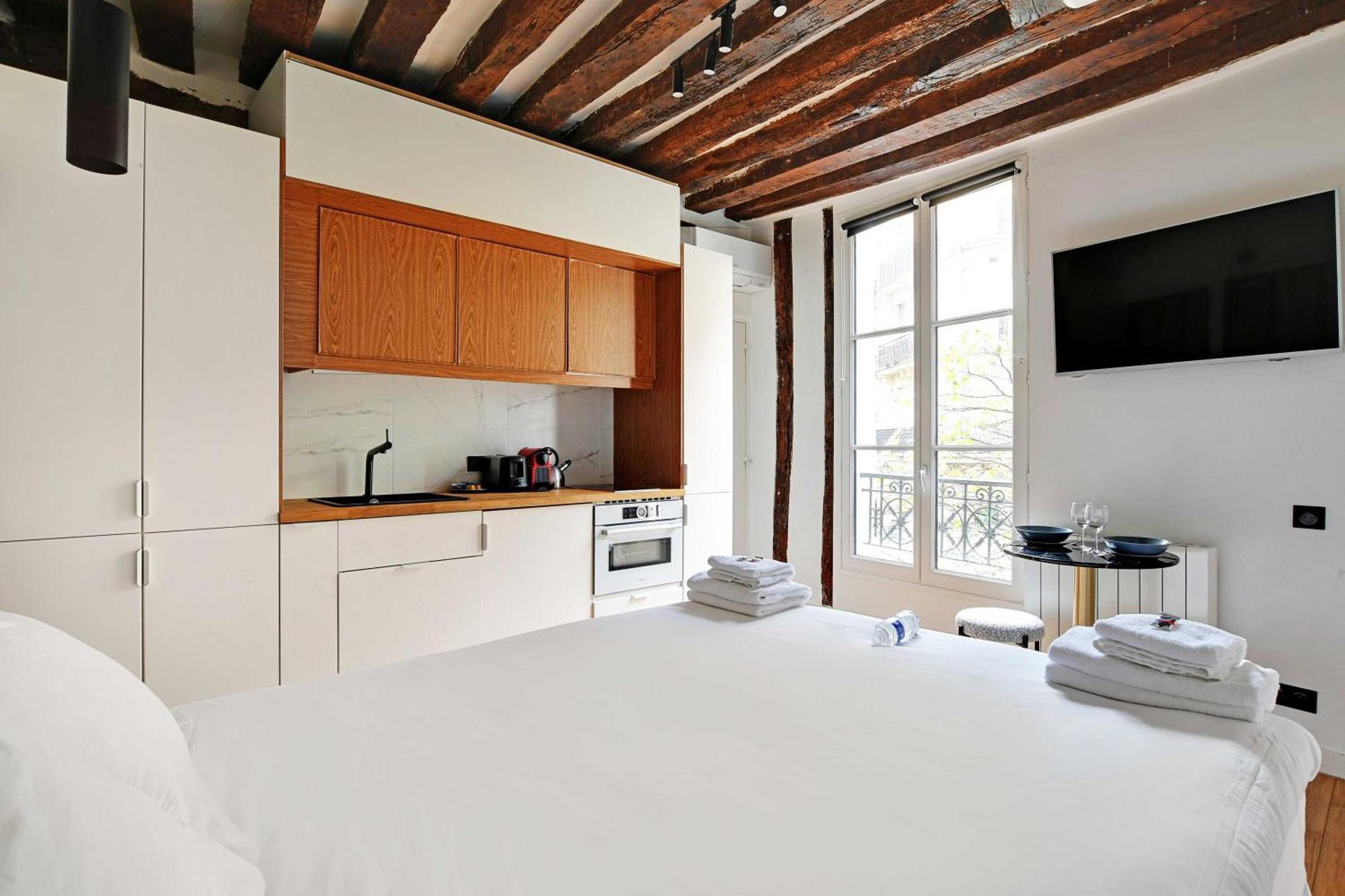Charming A-c - 2p - Le Marais Appartamento *