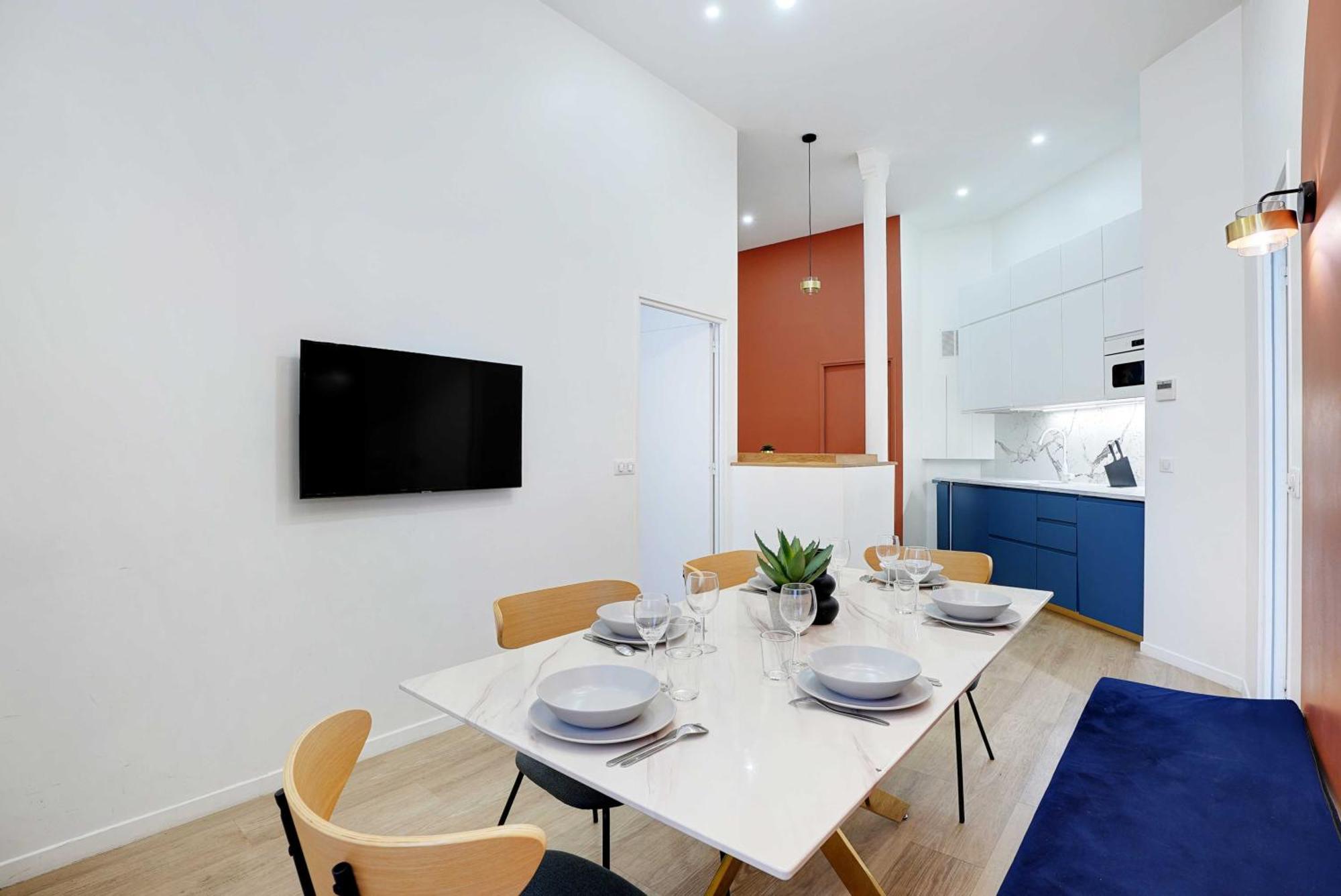 Apartment Charming 2br - 8p With Ac - Galerie Lafayette *