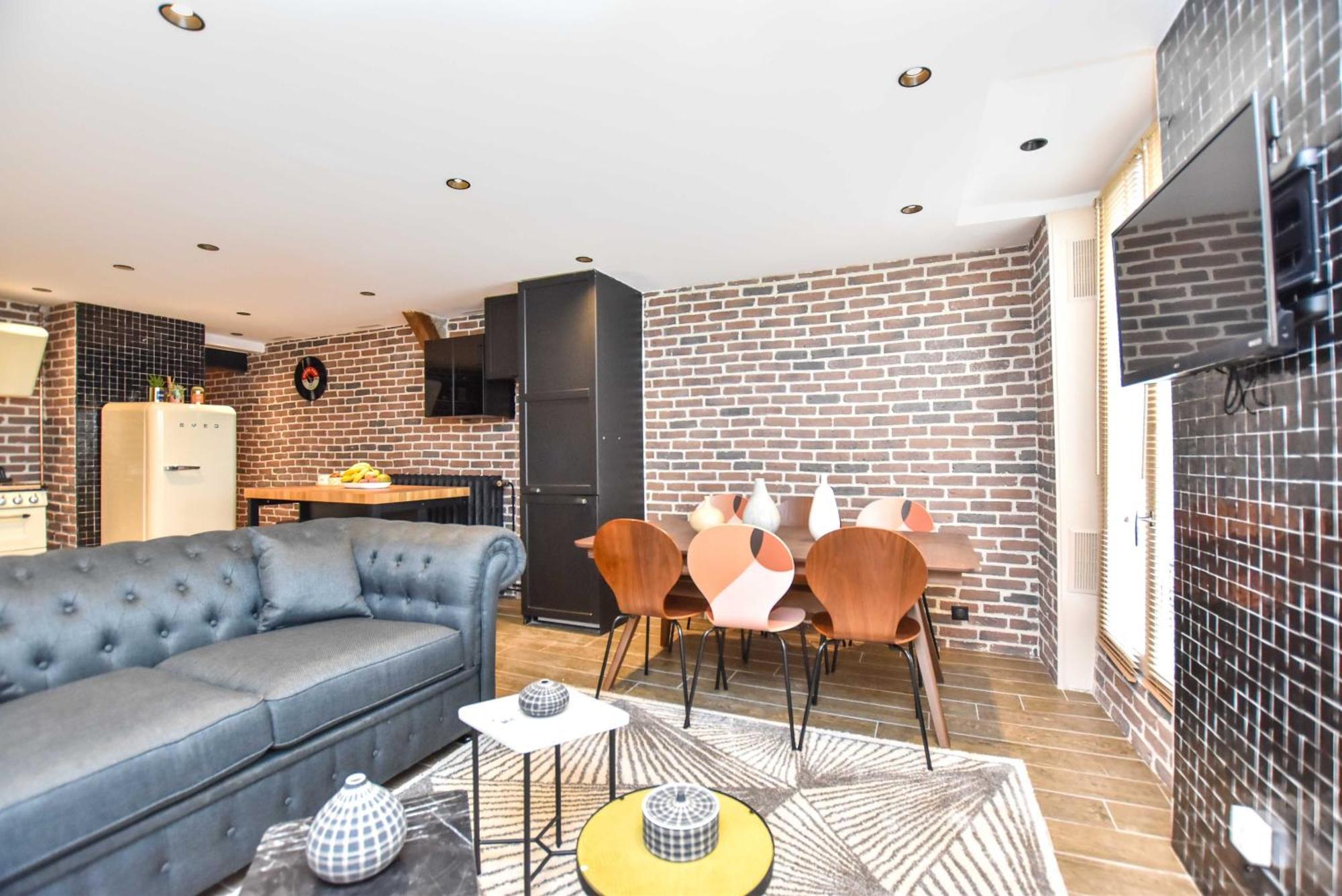 Charming 3br Montorgueil Republique Parigi