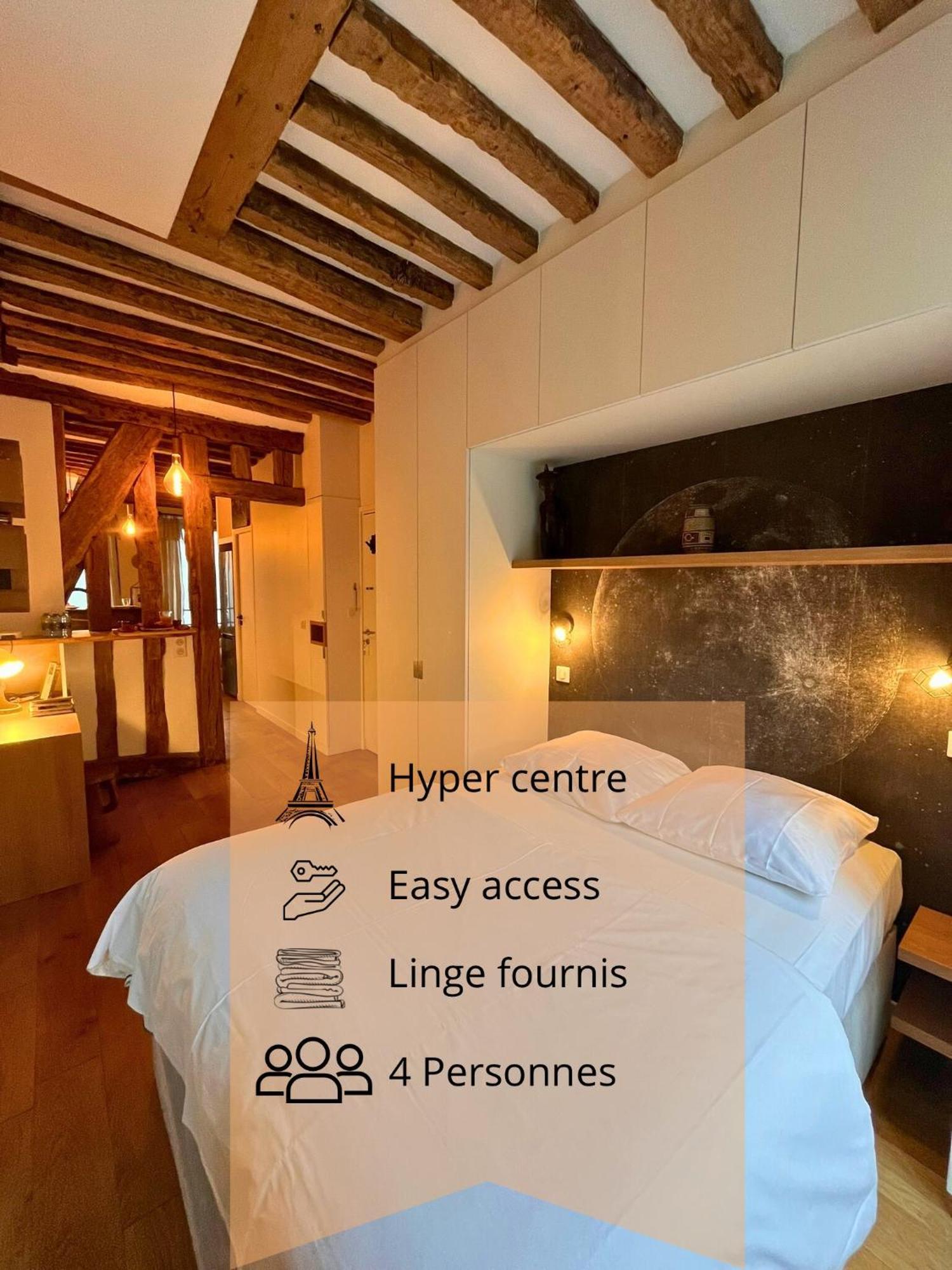 Apartment A Saint-paul En Plein Coeur Du Marais 4 Pers
