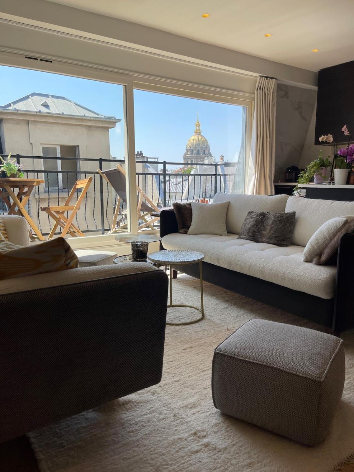 Beautiful Terrace Invalides And Fireplace Parigi