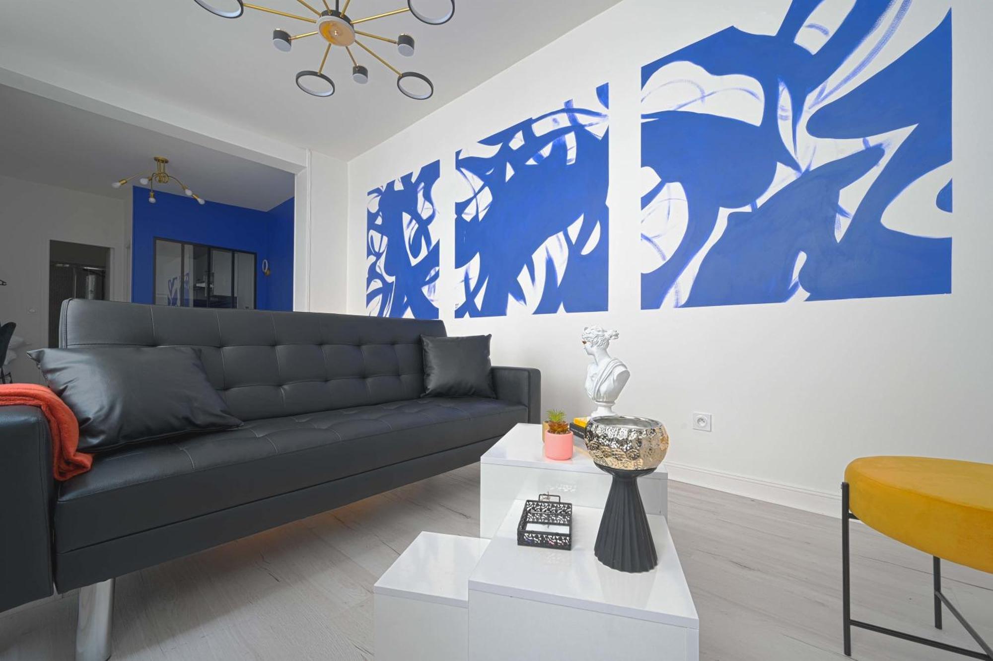 Appartamento Large With Modern Art Vibes Perfect For 3 Parigi