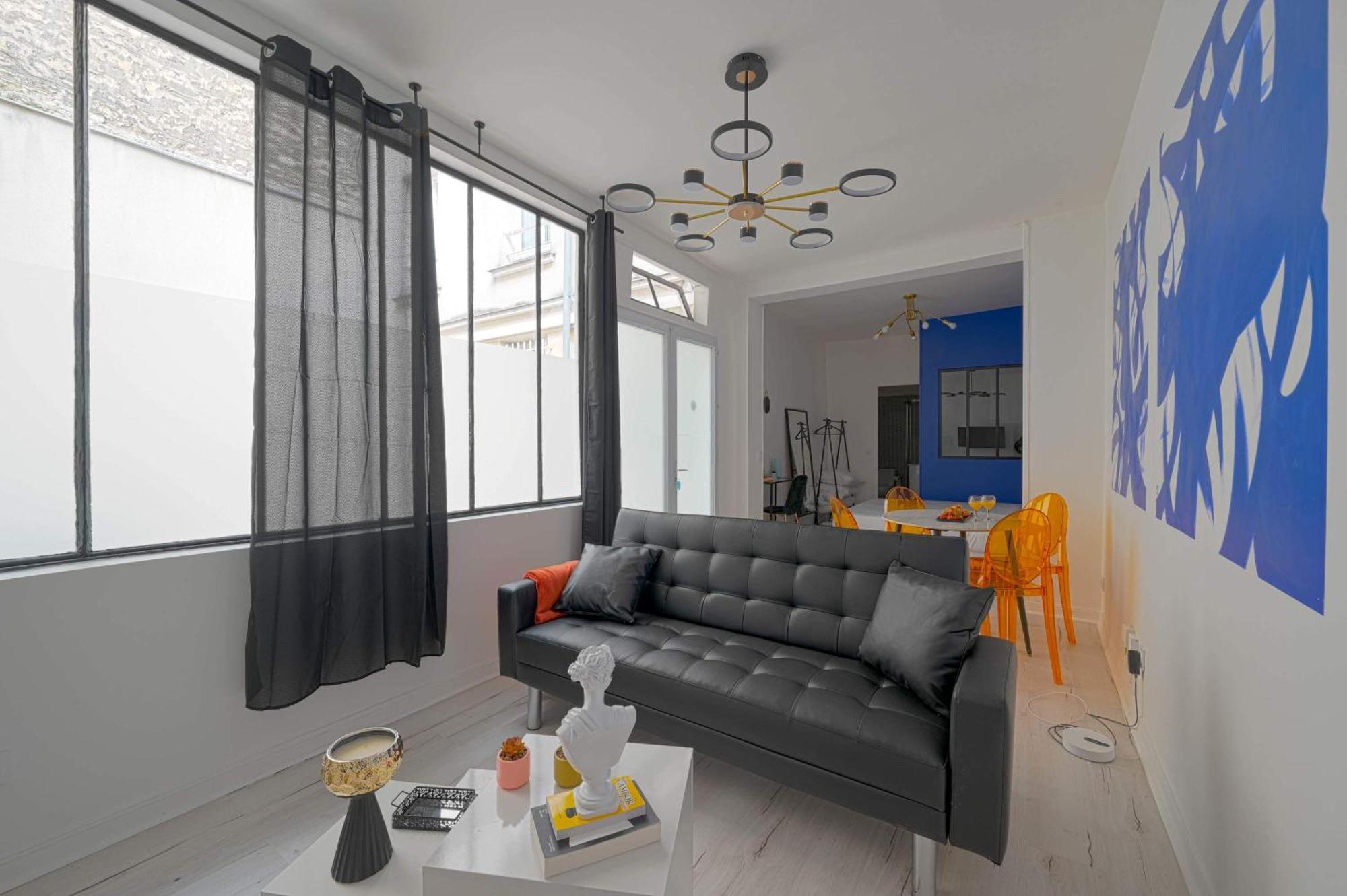 Appartamento Large With Modern Art Vibes Perfect For 3 Parigi