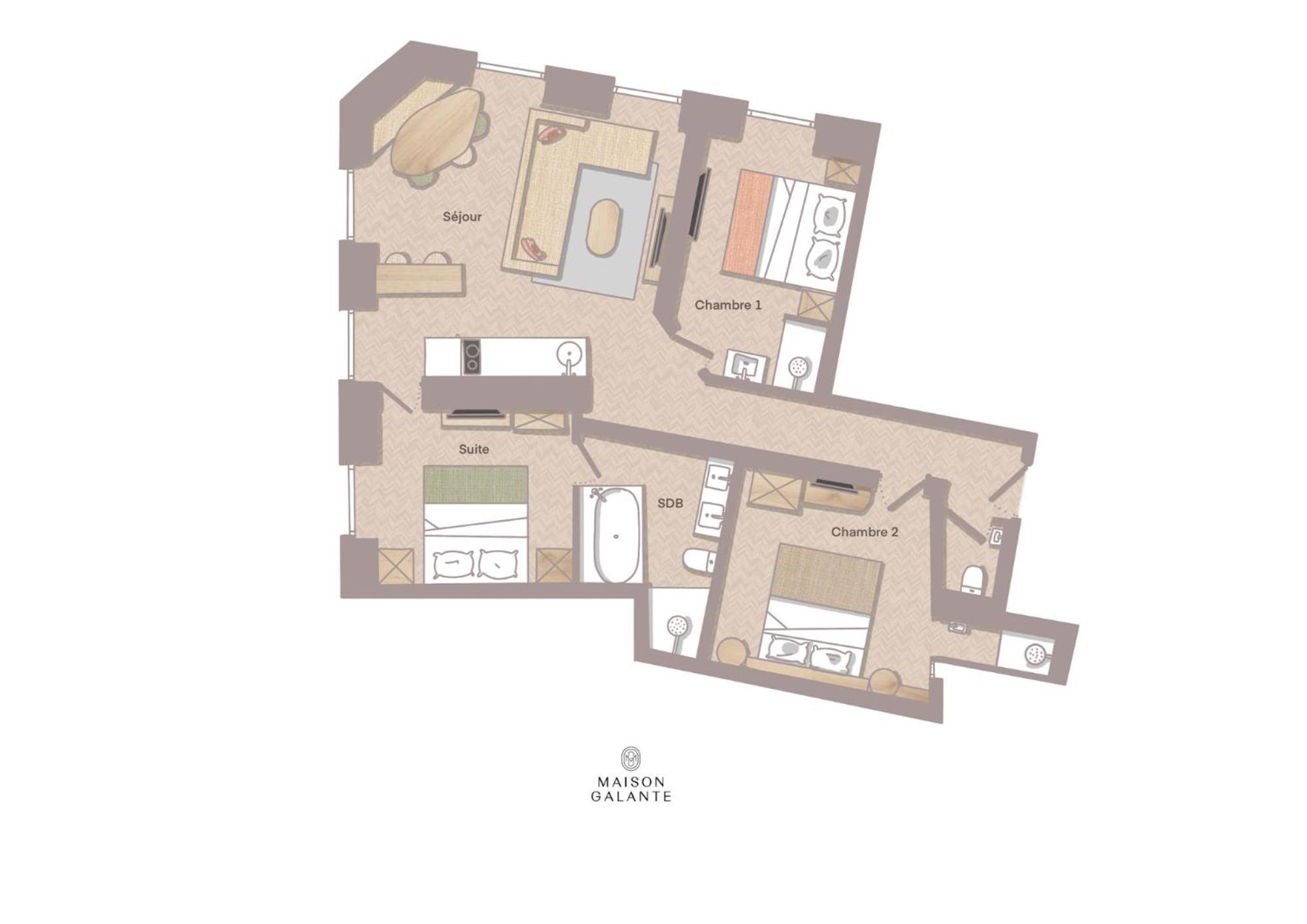 Maison Galante's With Services In La Madeleine - Opera Appartamento Parigi