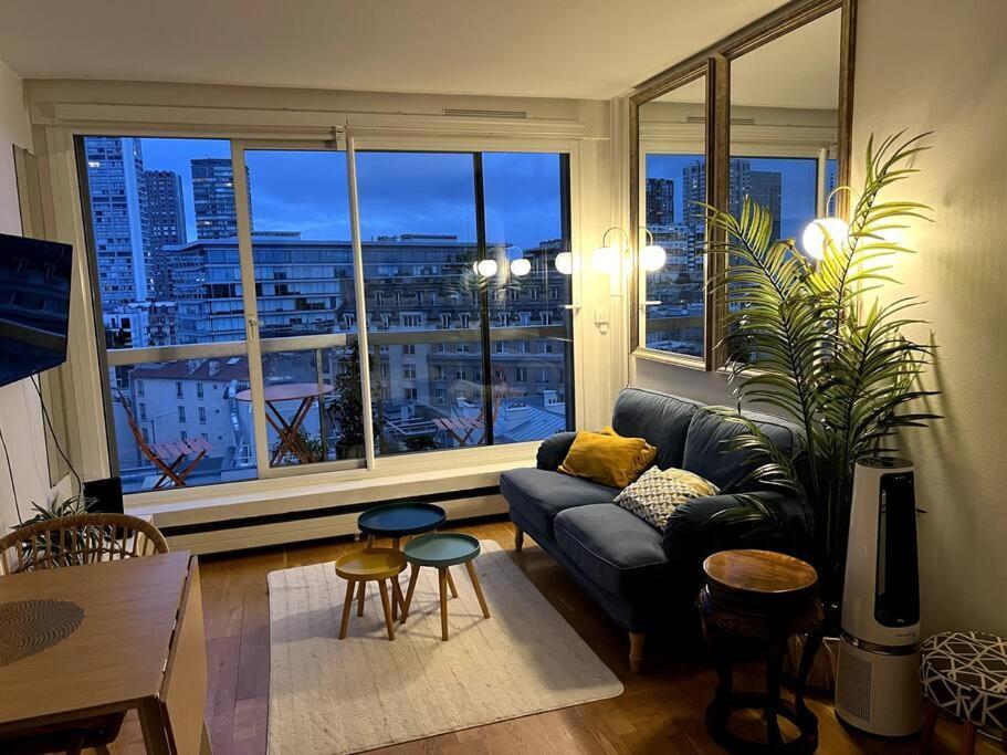 Tour Eiffel - Vue Imprenable Au-dessus Des Toits, Balcon Appartamento Parigi