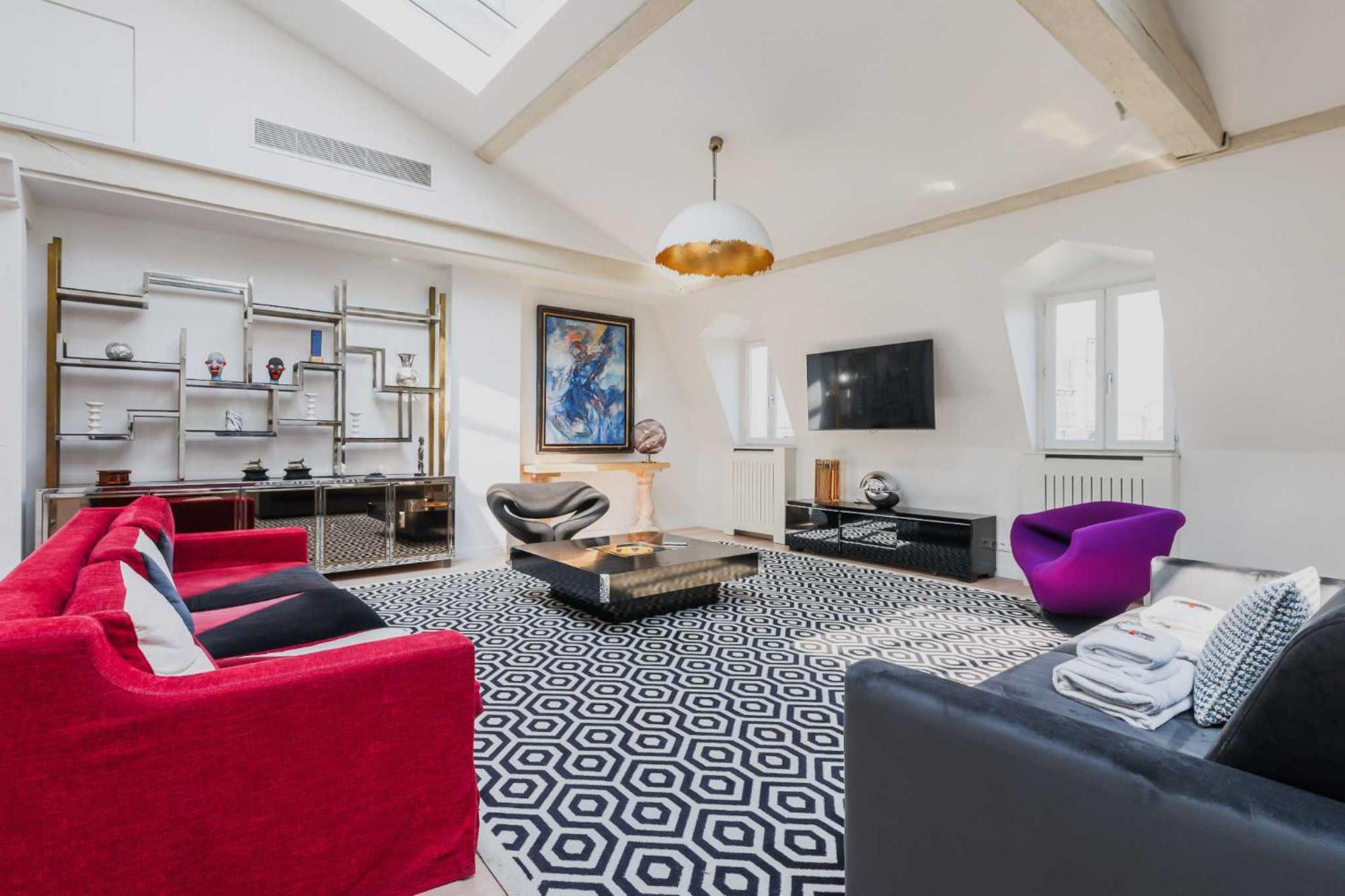 Appartamento Designer Loft - 2bd-6p- Arc De Triomphe *