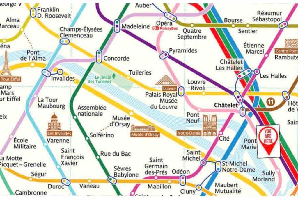 Chez Gustave: Clim Calm,saint Paul Marais, 2guests Appartamento *