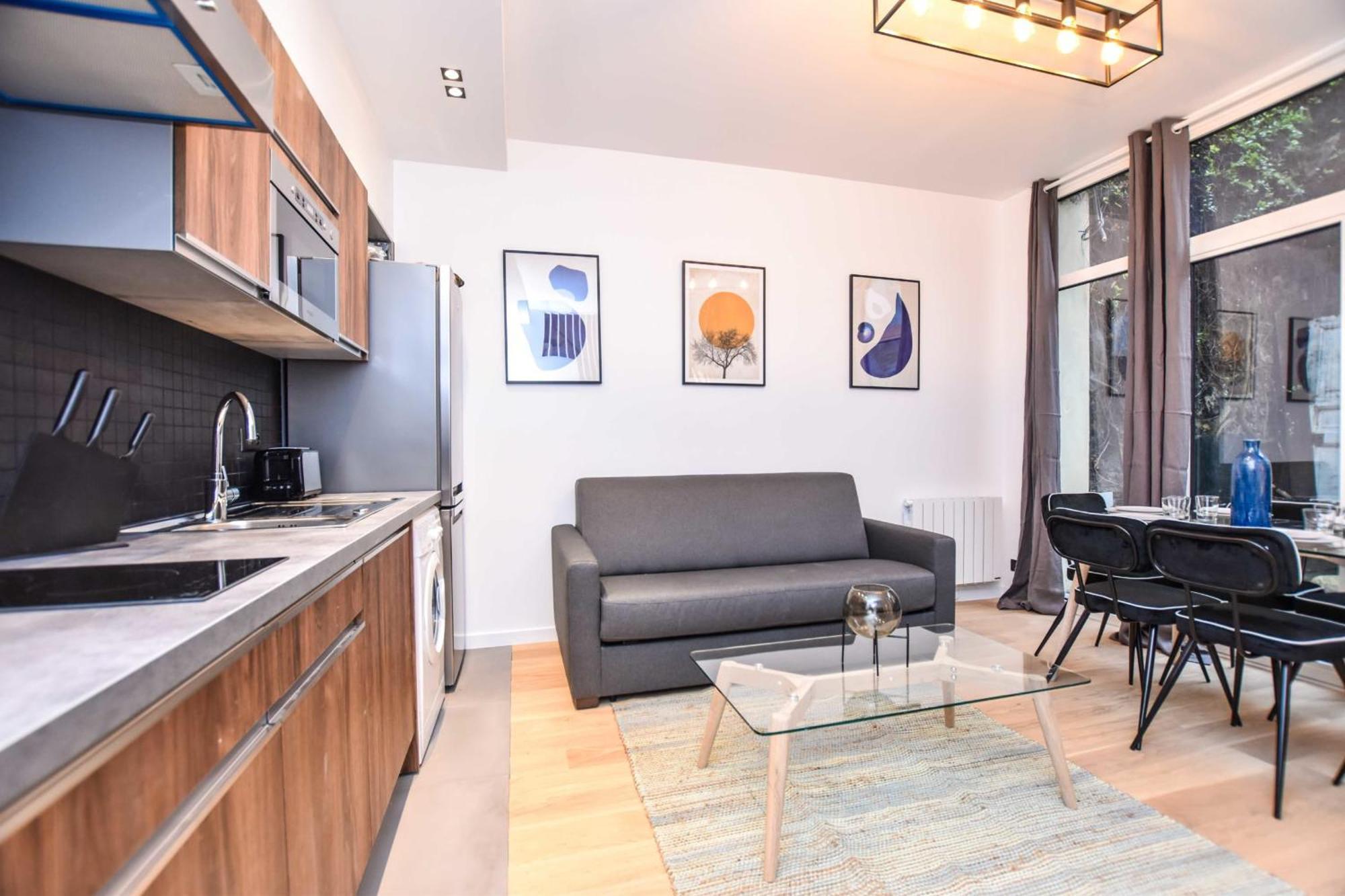 Elegant - 1br-5p - Parc De Belleville Appartamento