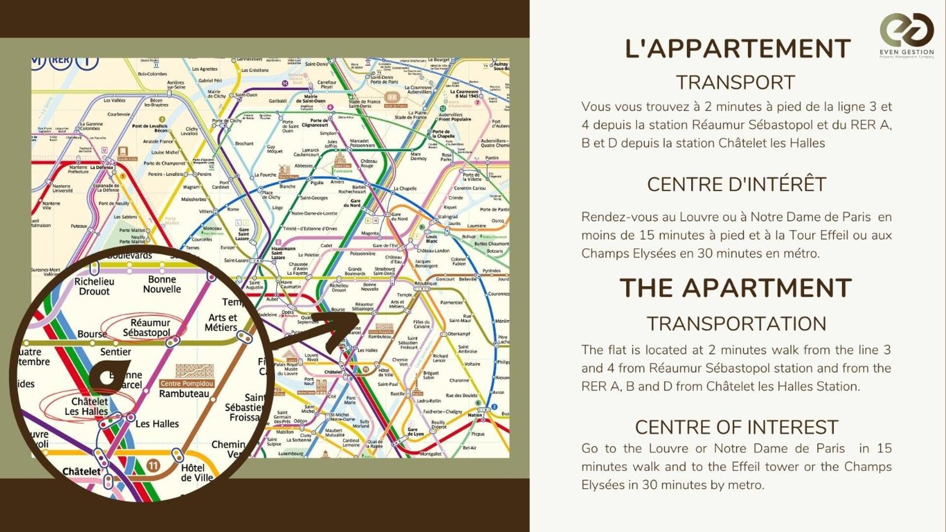 2pers#les Halles#etienne Marcel#ac Appartamento Parigi