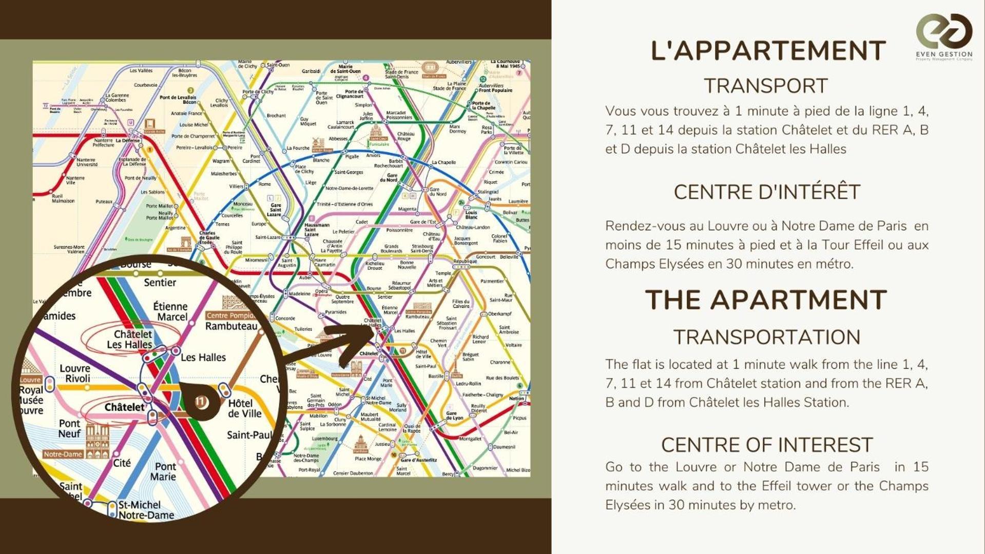 3 Chambres#chatelet#best Place * Parigi