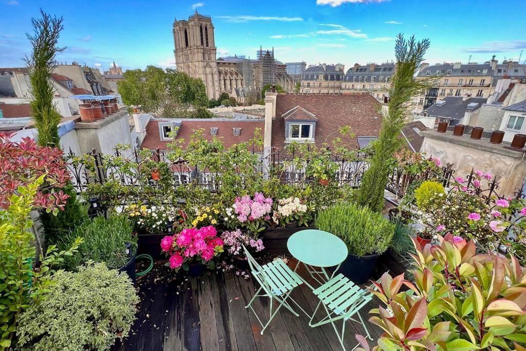 Apartment Rooftop Triplex With Garden At Notre Dame Paris