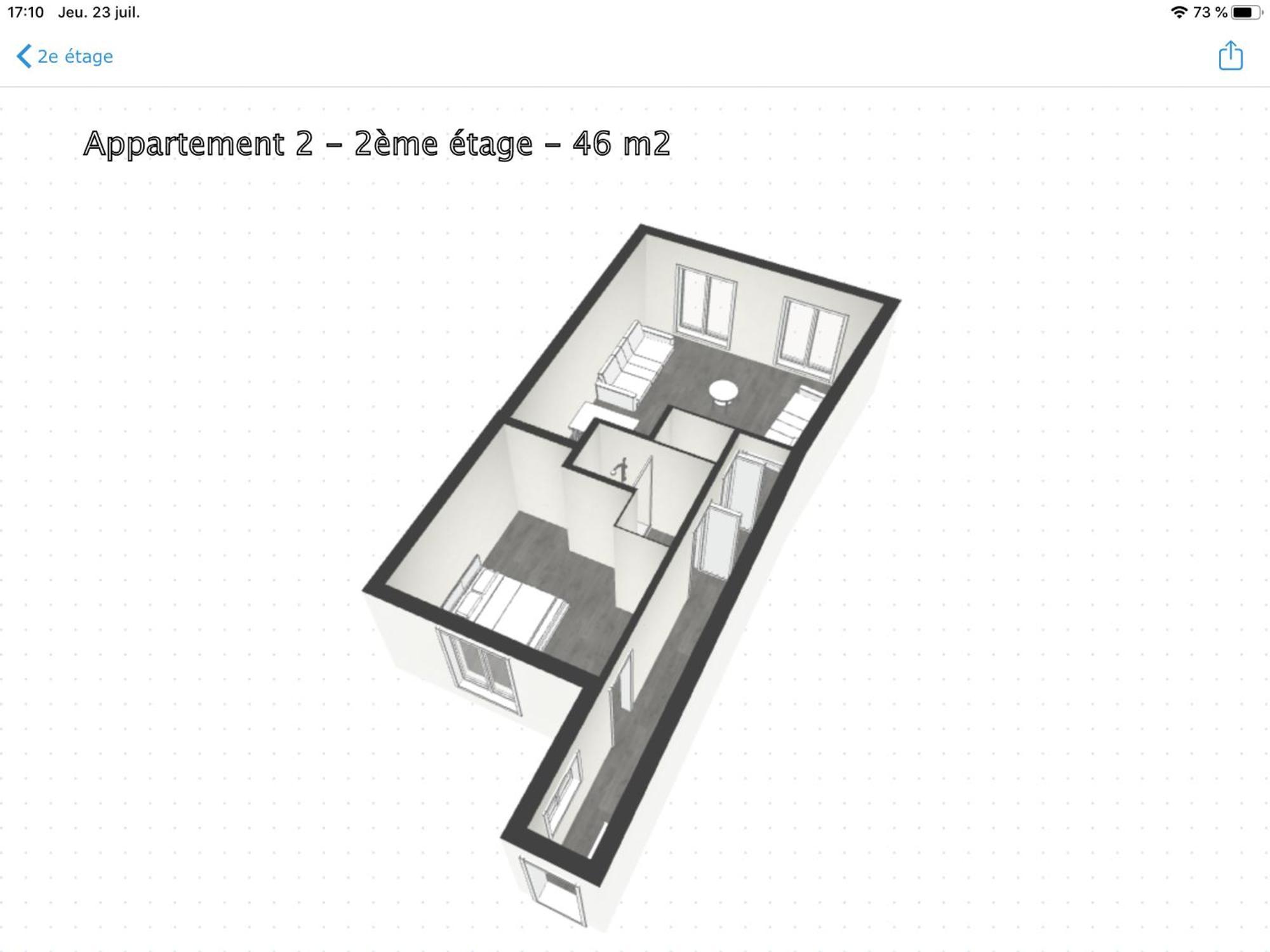 Appartamento Clair Et Lumineux Au Centre De *