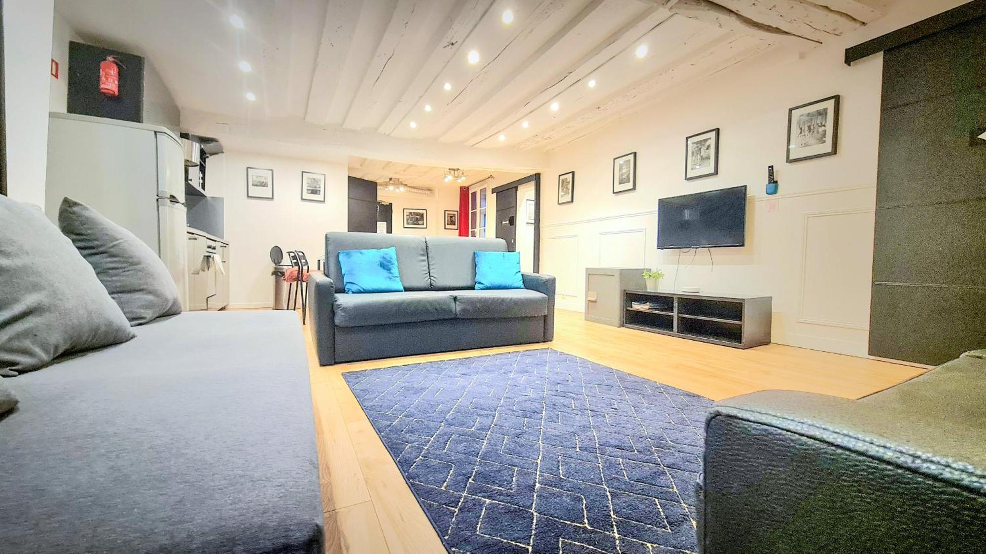 Appartamento 100 - Luxury 2 Bedroom - Beaubourg Marais